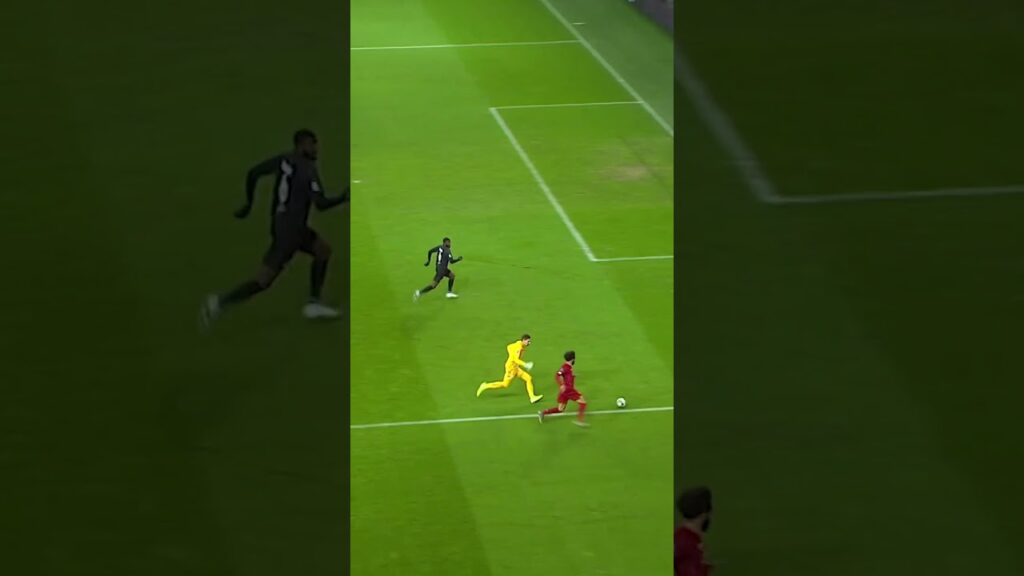 Salah tight finish 🎯