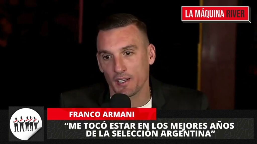 FRANCO ARMANI: “ME TOCÓ ESTAR EN LOS MEJORES AÑOS DE LA SELECCIÓN ARGENTINA”
