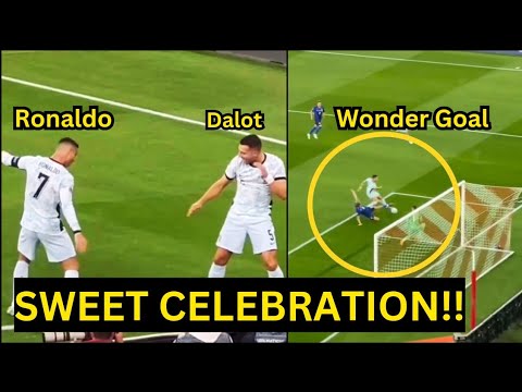 Ronaldo & Diogo Dalot also Invented “NEW CELEBRATION” to Dalot's goal vs Croatia | Man Utd News