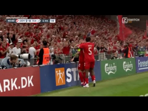 Pierre-Emile Højbjerg Goal, Denmark vs Switzerland (2-0) All Goals and Extended Highlights
