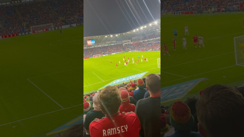 Ethan Ampadu attempted bicycle kick Wales v Türkiye Nations League #wales #nationsleague