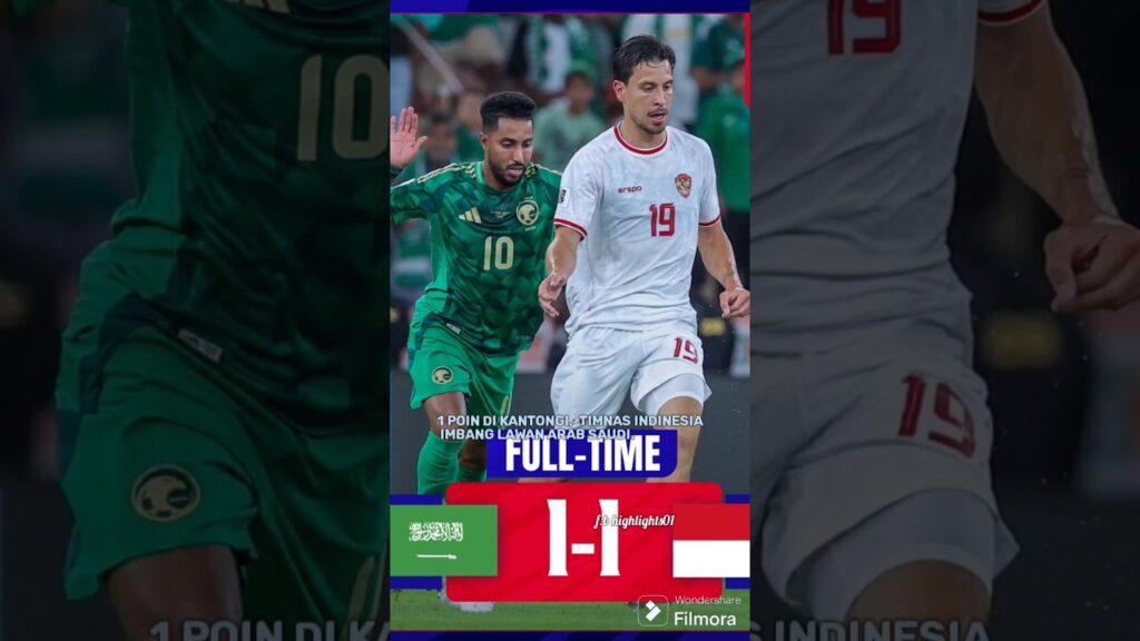 1 poin di kantongi, timnas imbangi arab saudi#timnasindonesia