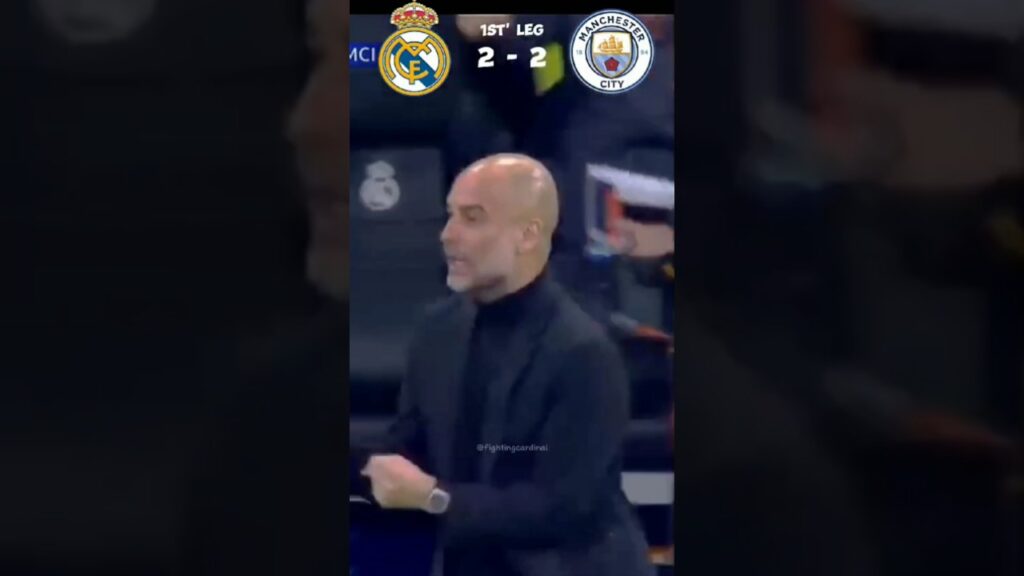 Real Madrid VS Man City Champions League 23/24 Quarter Final(1st' Leg)🔥#shotrs #highlights #ytshorts