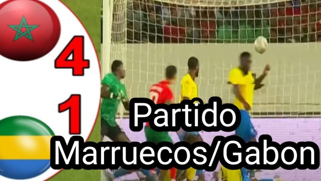 Resumen y goles del partido entre Marruecos y Gabón hoy 2-2 hoy Copa África