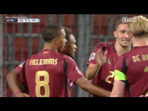 Youri Tielemans Goal, Belgium vs Israel (3-1) All Goals and Extended Highlights