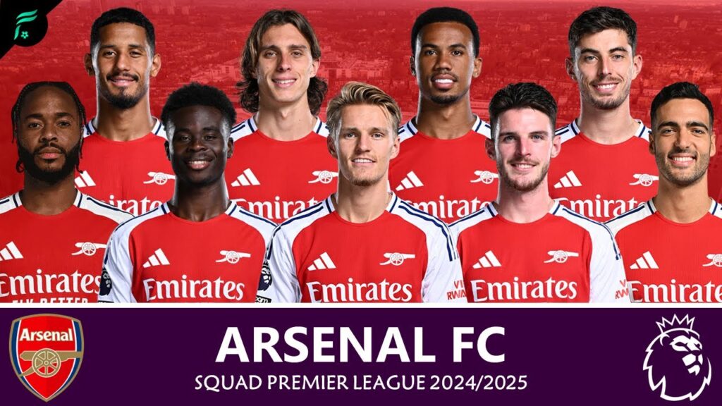 ARSENAL FC 🔴⚪️ ● Squad for Premier League Seasons 2024/2025 with Transfer Update [Official]