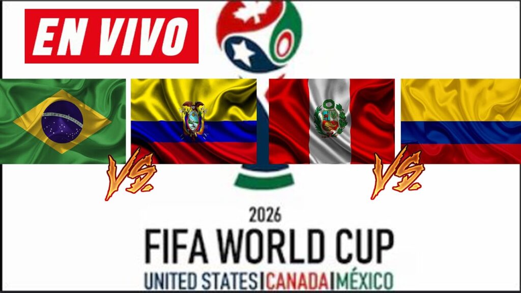 EN VIVO🔴BRASIL vs ECUADOR | PERU vs COLOMBIA | ELIMINATORIAS MUNDIAL 2026