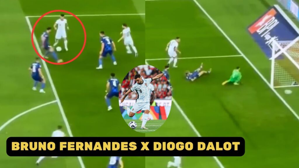 Bruno Fernandes Made Brilliant Assist To Diogo Dalot To Help Portugal Win