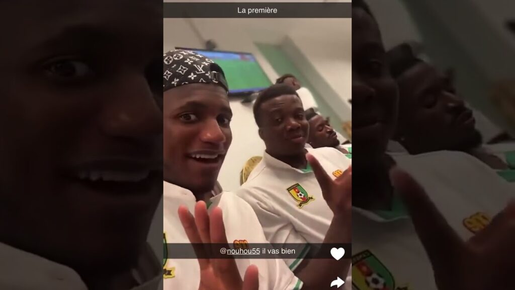 Nouhou Tolo et Guy Marcelin Kilama après le match