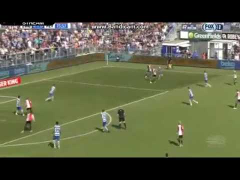Steven Berghuis Goal   Zwolle 2 - 1 Feyenoord 09/04/2017 HD