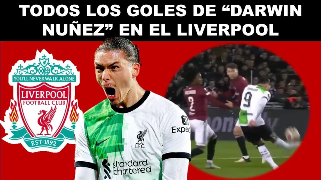 TODOS LOS GOLES DE DARWIN NUÑES EN EL LIVERPOOL TEMPORADA 2023 2024