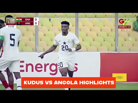 KUDUS🇬🇭 VS ANGOLA HIGHLIGHTS 2024 & CRAZY DRIBBLES | GHANA VS ANGOLA (0-1)