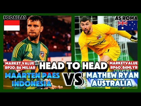 HEAD TO HEAD MAARTEN PAES VS KIPER AUSTRALIA MATHEW RYAN