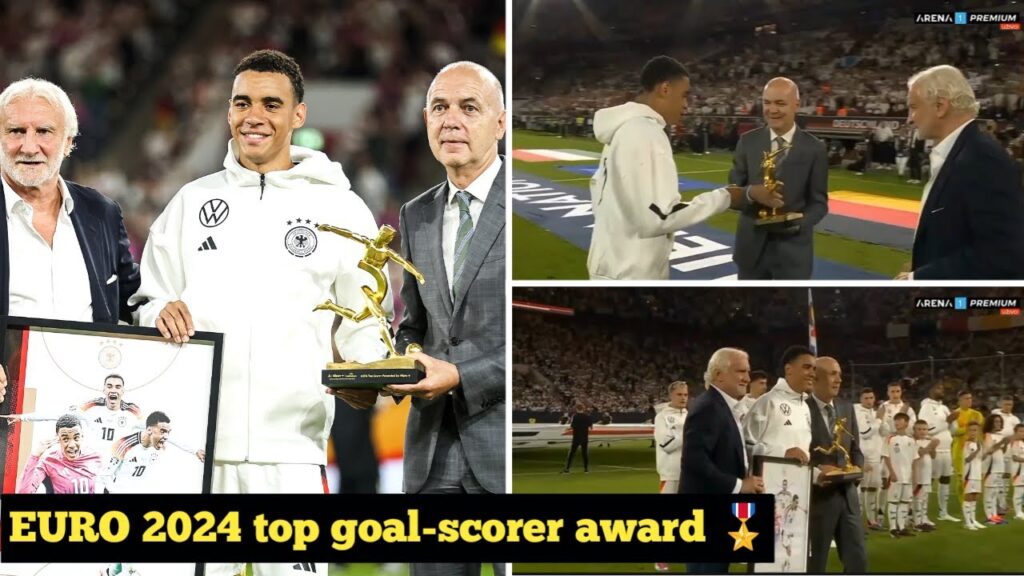 Jamal Musiala receiving his EURO 2024 top goal scorer award | Germany Vs Hungary  | National League