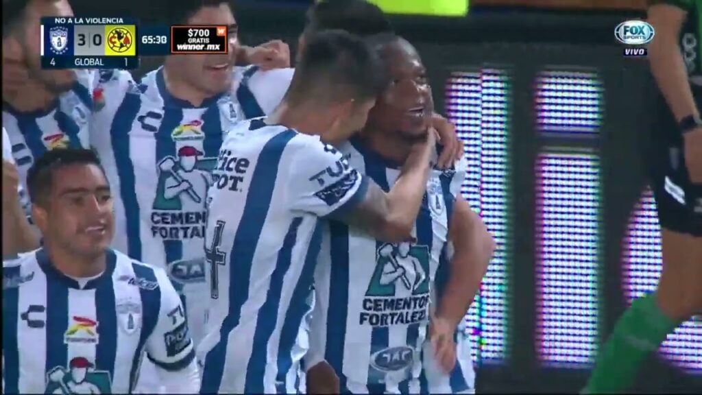 doblete de Romario Ibarra  Pachuca 3-0 América