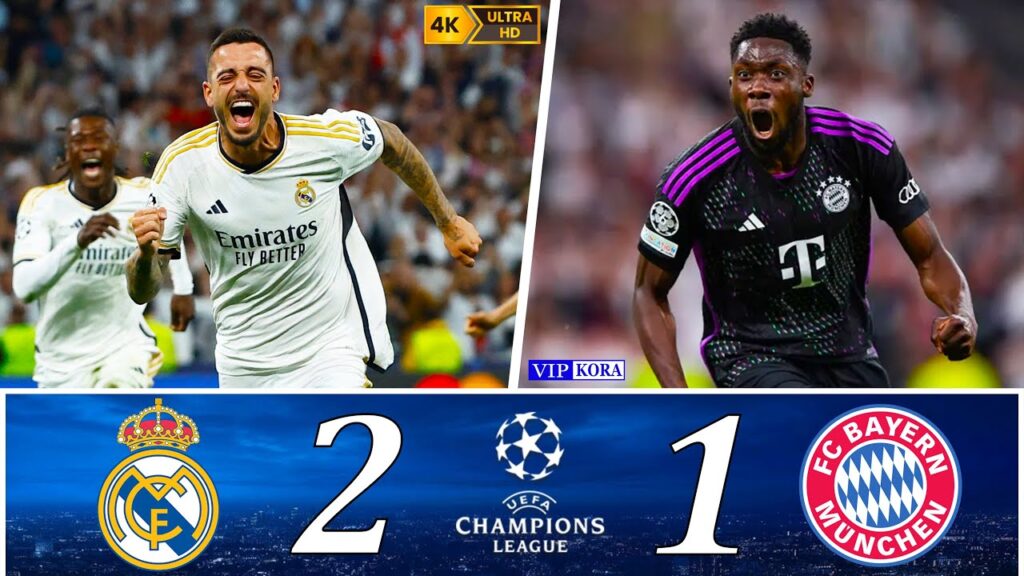 Real Madrid 2-1 Bayern Munich UCL 2024 Extended Highlights & Goals UHD 4K 🎤 حفيظ دراجى Real Madrid 2-1 Bayern Munich UCL 2024 Extended Highlights & Goals UHD 4K 🎤 حفيظ دراجى