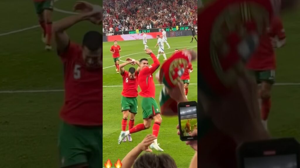 Cristiano Ronaldo and Diogo dalot goal celebration syncinized sui