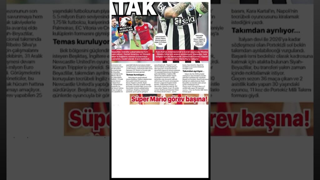 Kara Kartal Transferde Üçlü Atağa Kalktı! İlk Hedef Kieran Trippier!