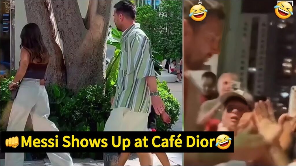Lionel Messi Shuts Down South Beach: Fans Go Wild Outside Café Dior!-football news today