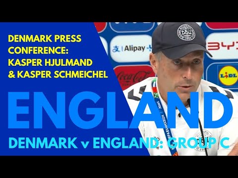 DENMARK PRESS CONFERENCE: Kasper Hjulmand & Kasper Schmeichel: Denmark v England: Group C Euro 2024