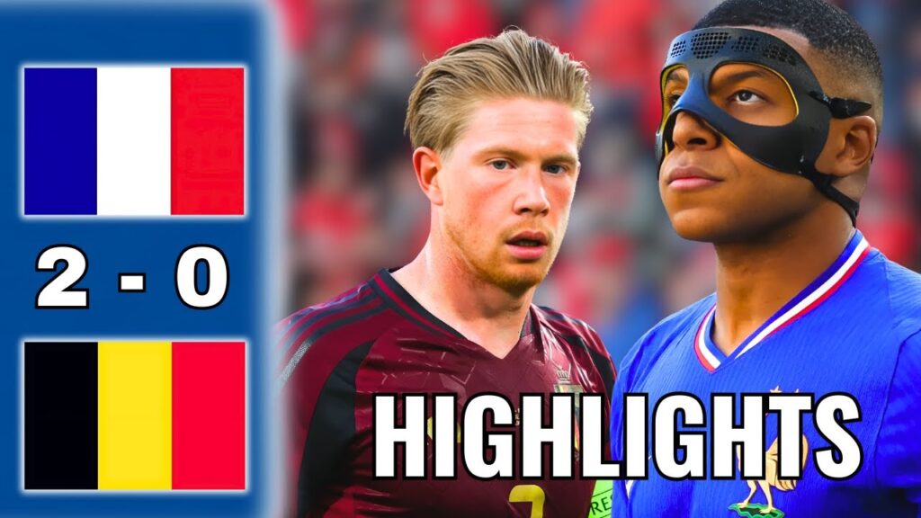 France vs Belgium 2-0 - Full Highlights HD | UEFA Nations League 2024 - Ousmane Dembele's goal