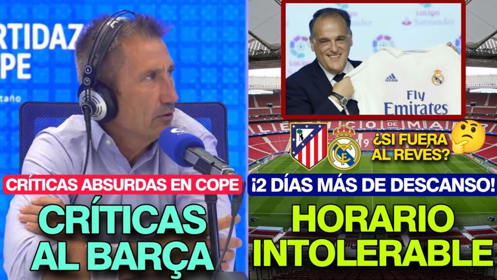 CARLOS MARTÍNEZ CRITICA AL BARÇA EN COPE POR ALGO DE 1990 | "POLÉMICA" CON EL HORARIO DEL DERBI