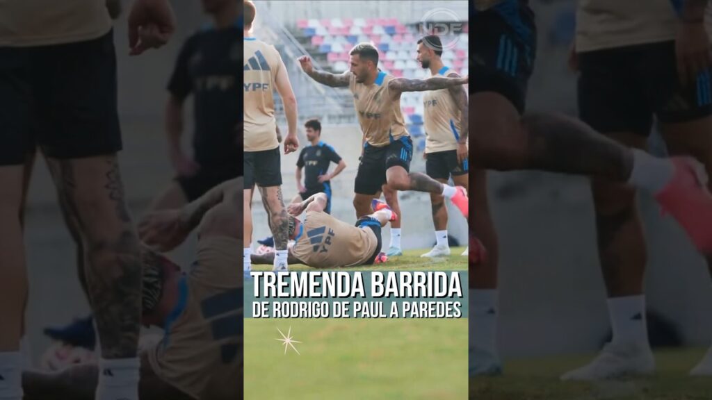 La tremenda barrida de Rodrigo De Paul a Leandro Paredes en la Selección Argentina 😱