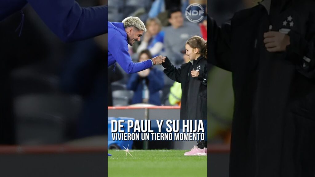 Rodrigo De Paul y su hija vivieron un tierno momento en la cancha 😍