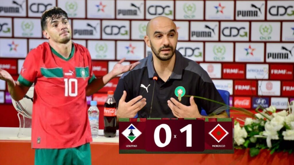 Maroc-Lesotho : Conférence de presse Walid Regragui الندوة لوليد الركراكي بعد مباراة المغرب و ليسوتو