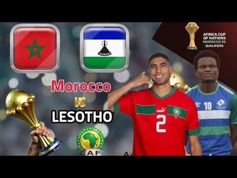 🔴[LIVE] Morocco vs Lesotho | Africa Cup of Nations - Qualifiers | Full Match LIVE Now