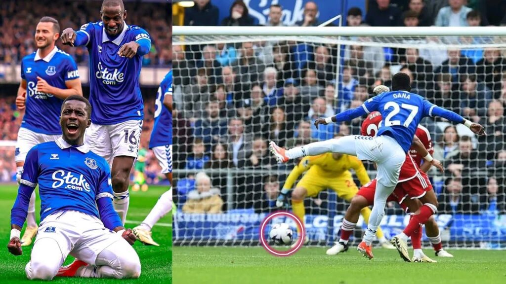 Quel But de idrissa Gana Gueye face à Nottingham Forest !Premier League – Everton / Nottingham (1-0)