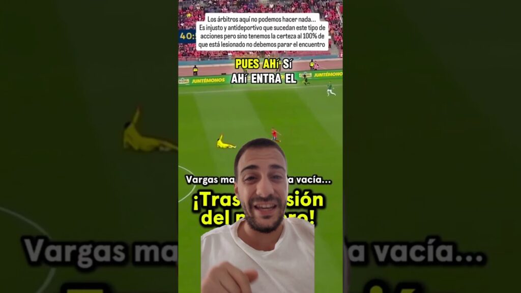Vargas jugador de #chile marca gol cuando el portero de #bolivia cae lesionado, que haríais?