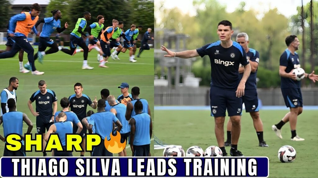 THE LEGEND RETURNS! Thiago Silva Leads Chelsea Training Ahead Of Bournemouth! Welcome Back.