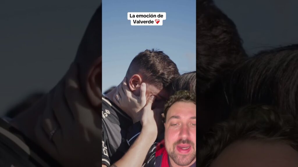 La emocion de Valverde. #futbol #valverde #peñarol #realmadrid