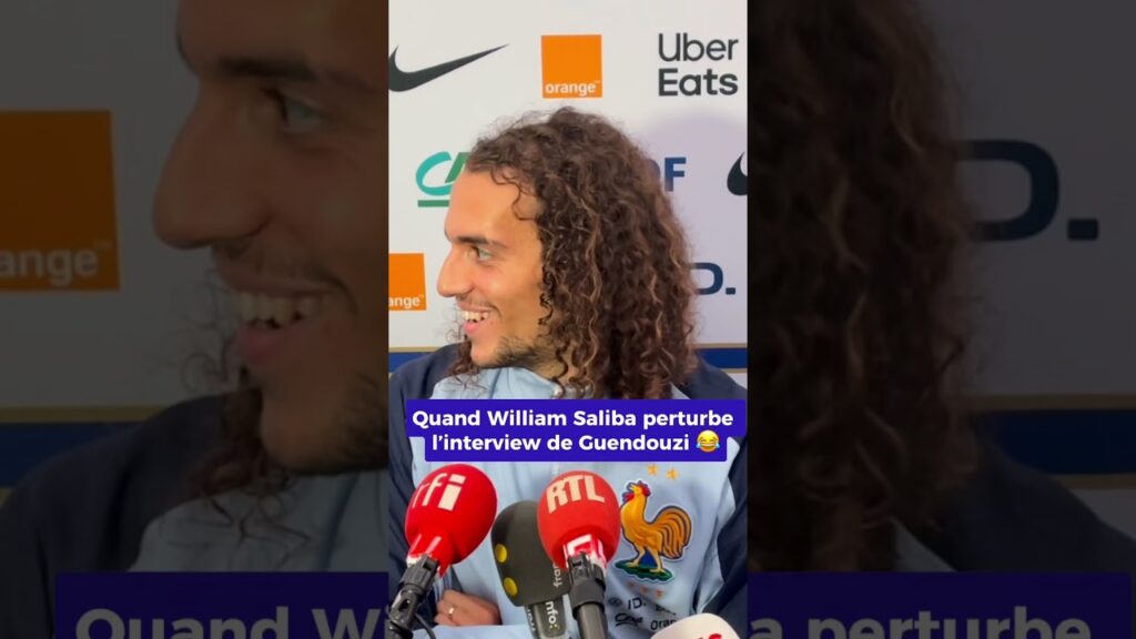 Saliba PERTURBE l’interview de Guendouzi 😂😂