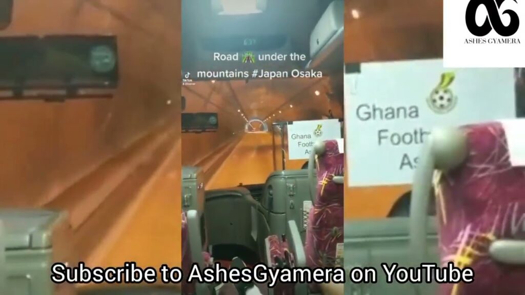 Black Stars players drive through mountains in Japan; Olele takes GK Ati-zigi through training