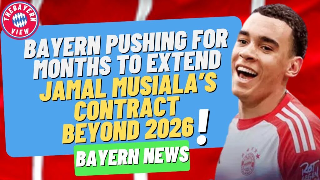Bayern Munich pushing for months to extend Jamal Musiala’s contract beyond 2026! - Bayern News