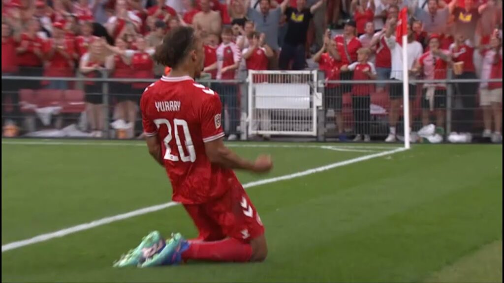 Yussuf Poulsen GOAL . Denmark 2-0 Serbia | UEFA Nations League 2024