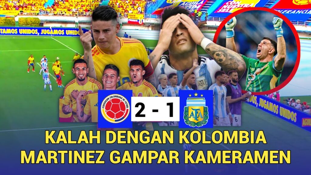 ARGENTINA DIBUNGKAM KOLOMBIA 2-1, HINGGA EMILIANO MARTINEZ GAMPAR KAMERAMEN! #beritabolaterbaru