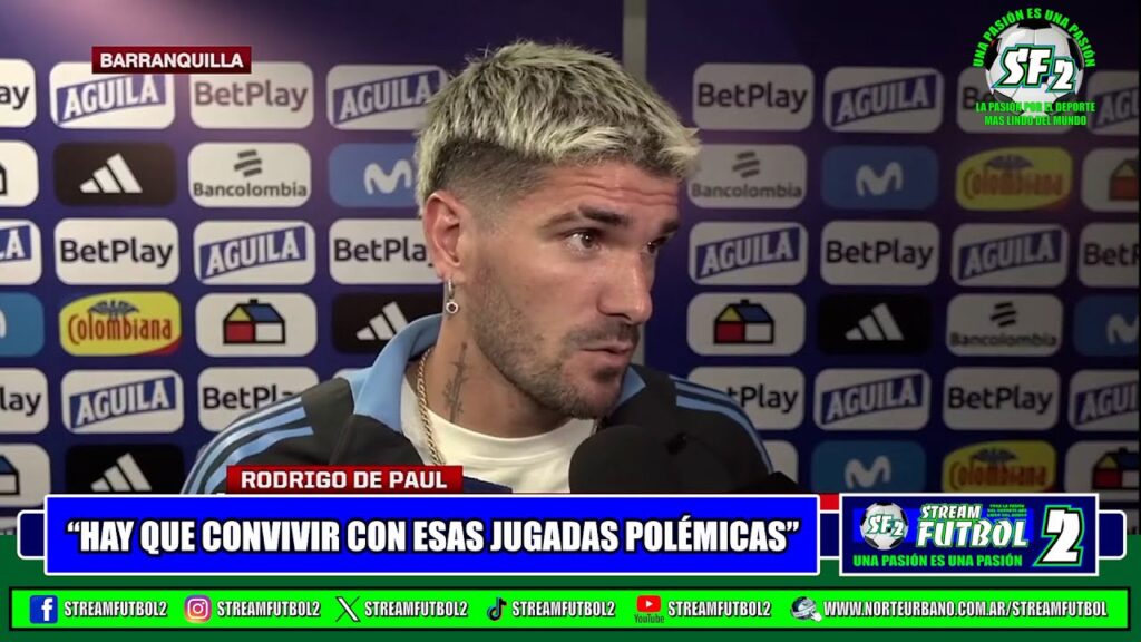 Rodrigo De Paul: "Hay que convivir con esas jugadas polémicas"