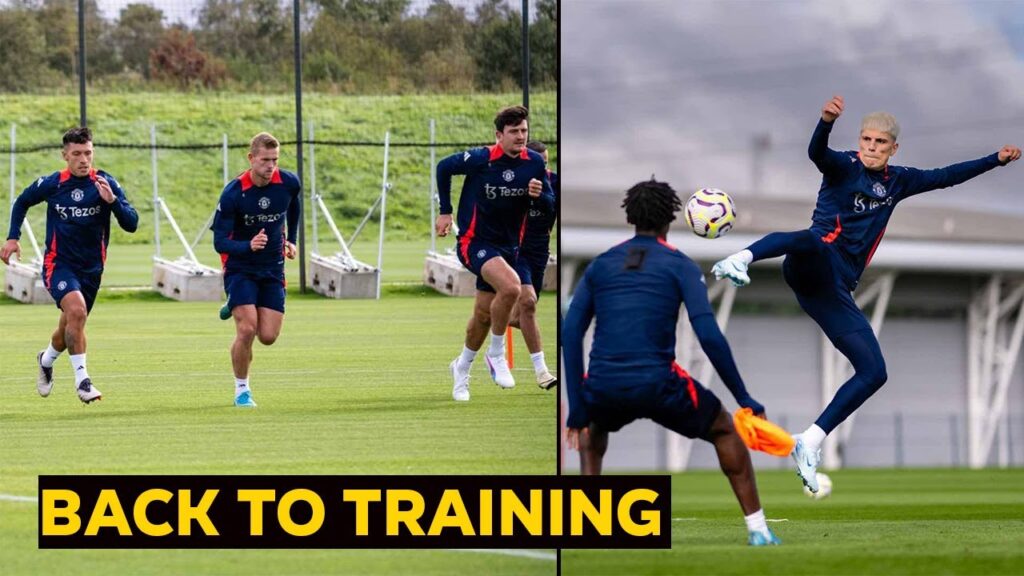 Man United Squad BACK to training at Carrington Under Erik ten Hag Watch | Man Utd News