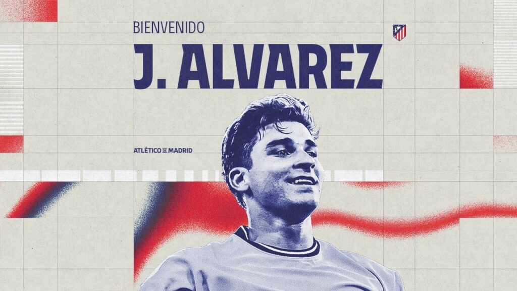 La presentación de Julián Alvarez como nuevo jugador del Atlético de Madrid