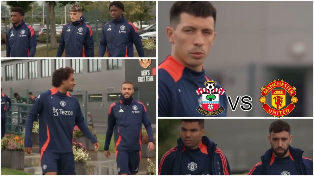 Manchester United Prepare for Southampton Clash | Southampton Vs Manchester United,Casemiro,ugarte..