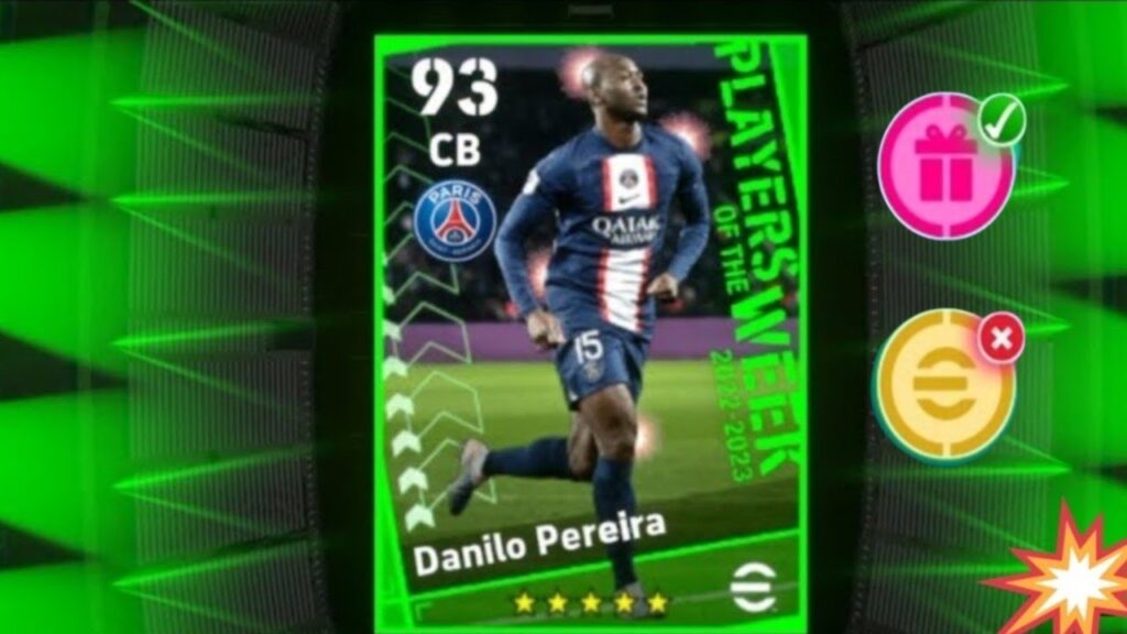 96 Rated _ DANILO PEREIRA _ CMF DMF & CB Tutorial in eFootball 2023 Mobile Game...
