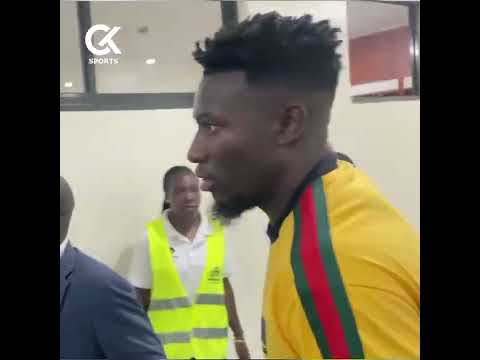 Andre Onana whisked away from Namboole Stadium (courtesy Video Clive Kyaze)