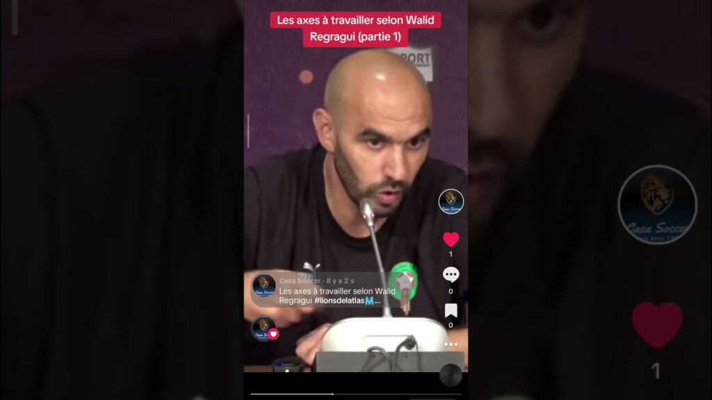 LES AXES À TRAVAILLER SELON WALID REGRAGUI#liondelatlas #maroc #can2025 #equipedumaroc #regragui