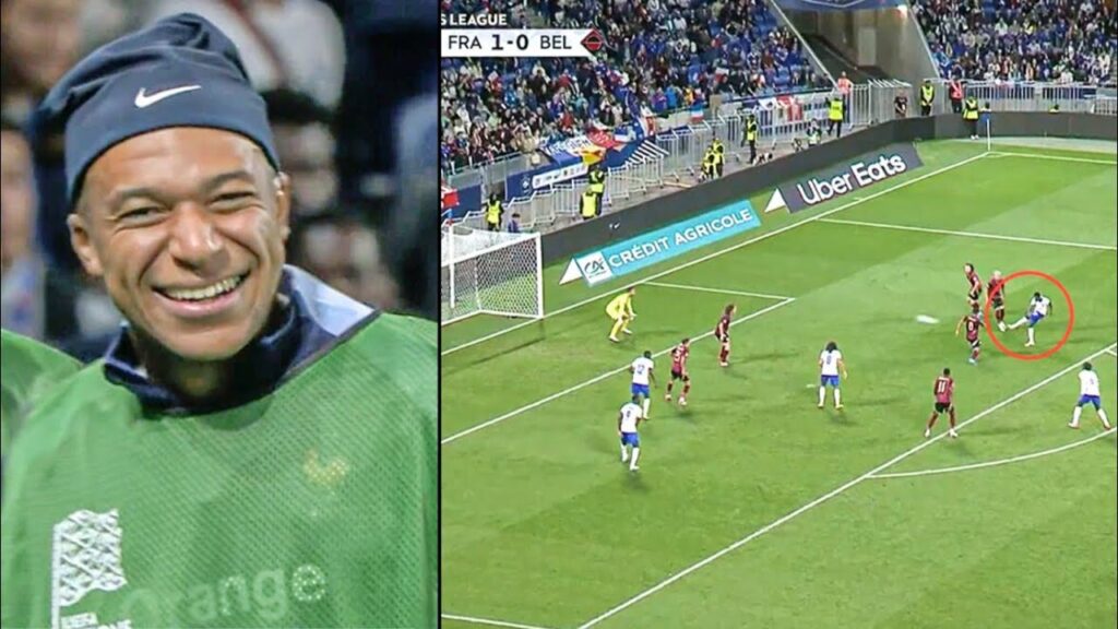 Mbappe's Reaction to Ousmane Dembele Stunning Goal vs Belgium 🇫🇷😍 | Nations League | France