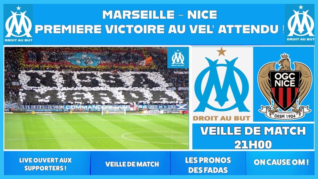 Marseille vs Nice : ON FAIT L'AVANT MATCH , LES COMPOS PROBABLE , LES PRONOS #OMOGCN #TEAMOM
