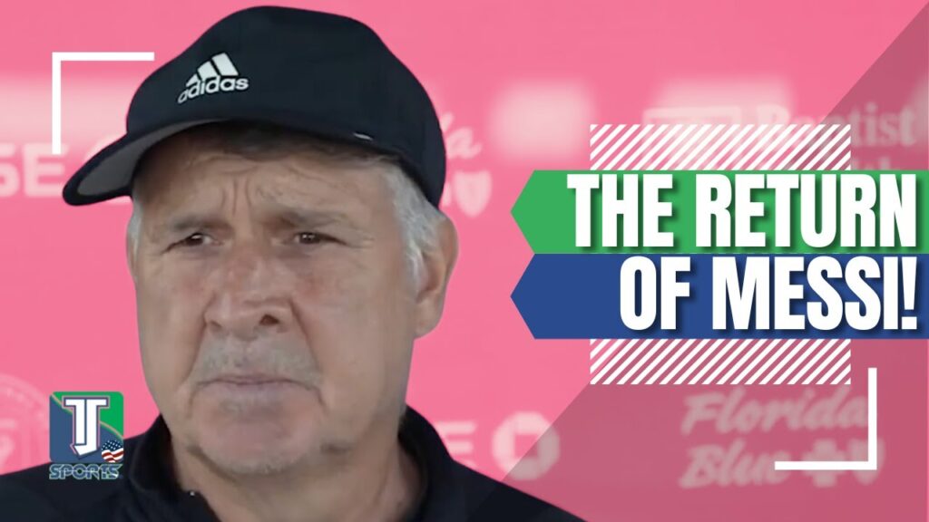 Gerardo Martino's JOY when announcing the return of Lionel Messi to Inter Miami after his injury