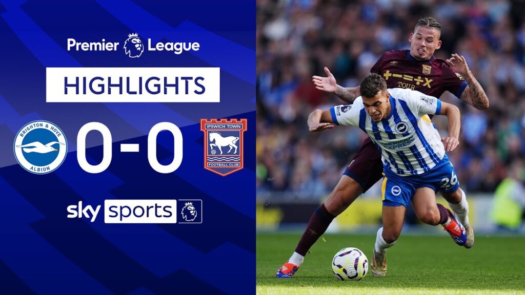 Brighton stay unbeaten after draw | Brighton 0-0 Ipswich | Premier League Highlights
